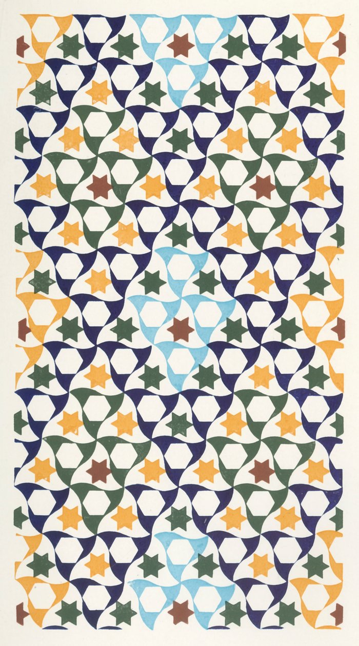 Mosaik aus dem Portikus des Generalife, 1907 von Unbekannt