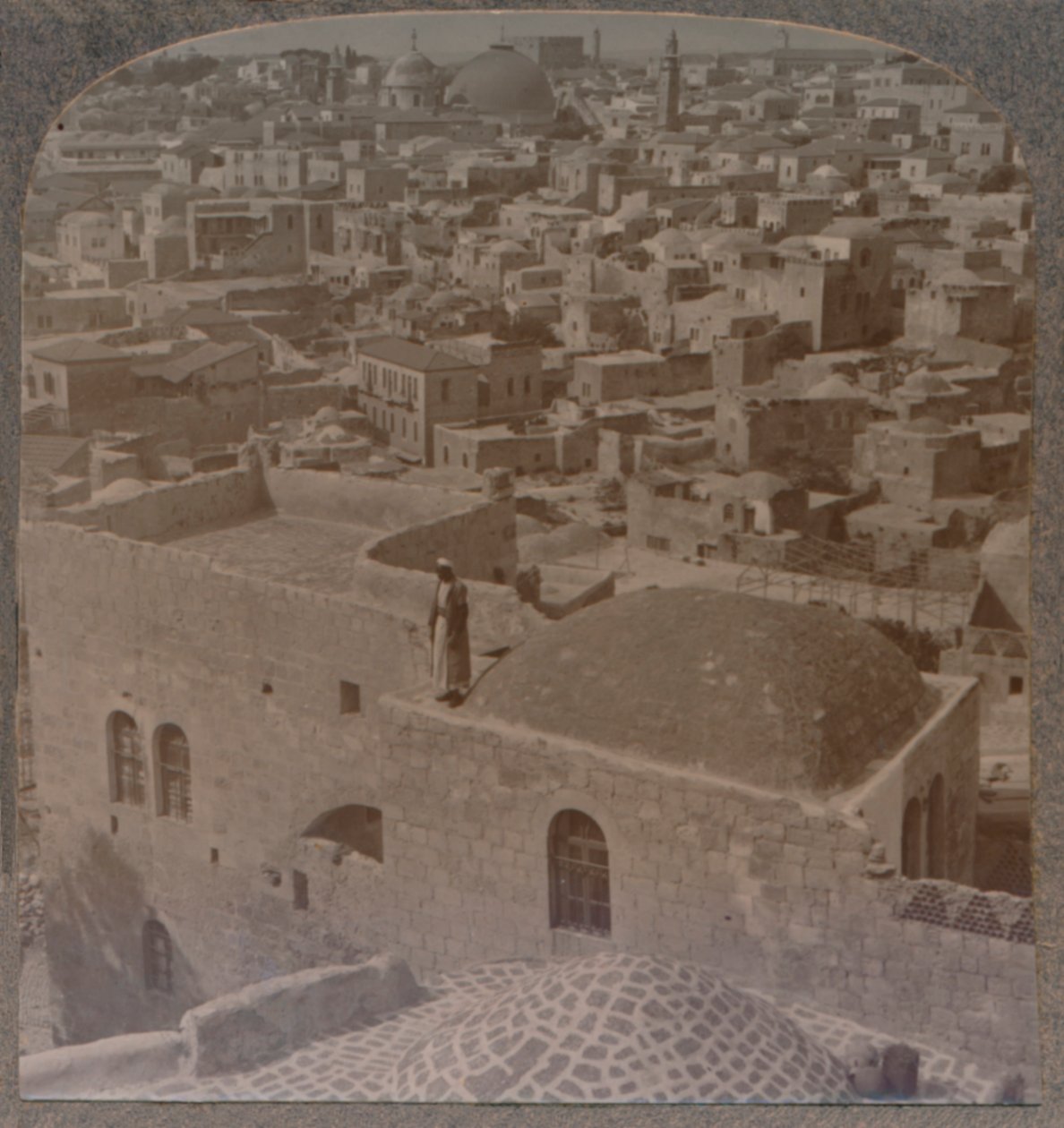 Muslimisches Viertel von Jerusalem, aus der Englischen Schule, um 1900 von Unbekannt