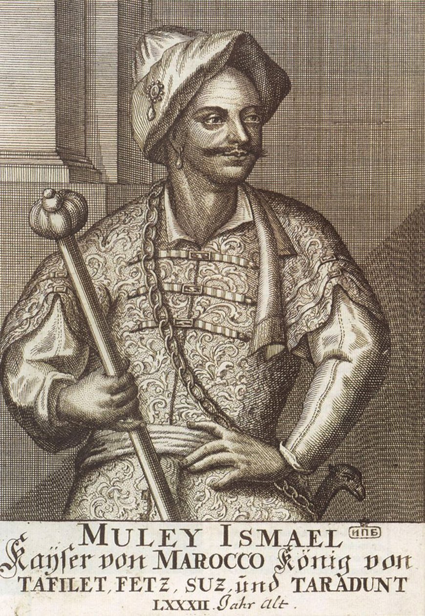 Moulay Ismaïl Ibn Sharif, König von Marokko, 1726 von Unbekannt
