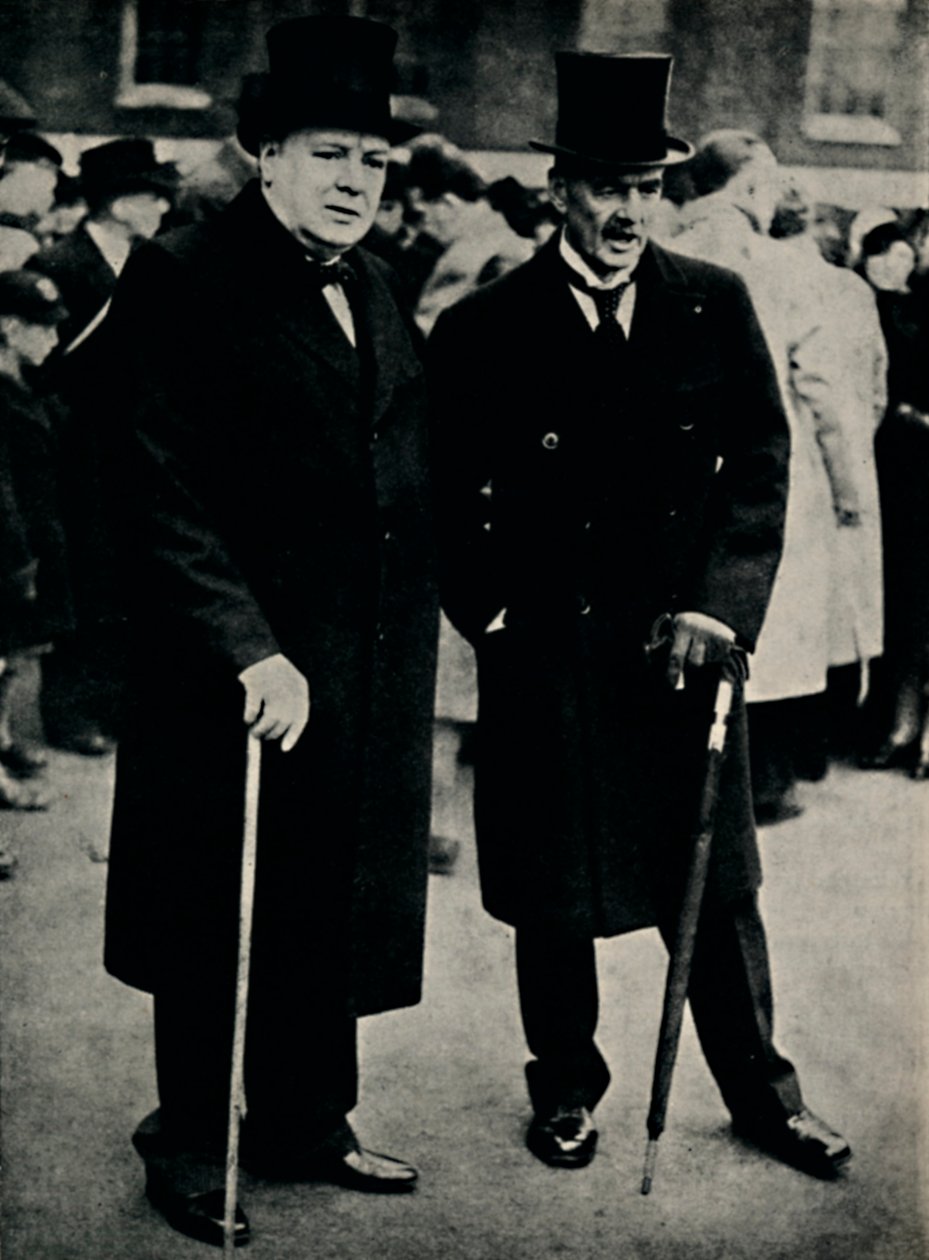 Mr. Chamberlain und Mr. Churchill, 23. Februar 1940, 1945 von Unbekannt