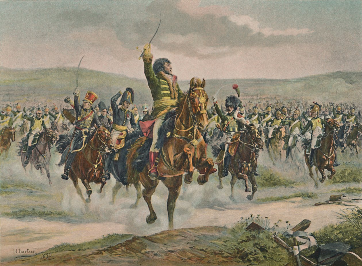 Murat führt die Kavallerie bei Jena an, 14. Oktober 1806, 1896 von Unbekannt