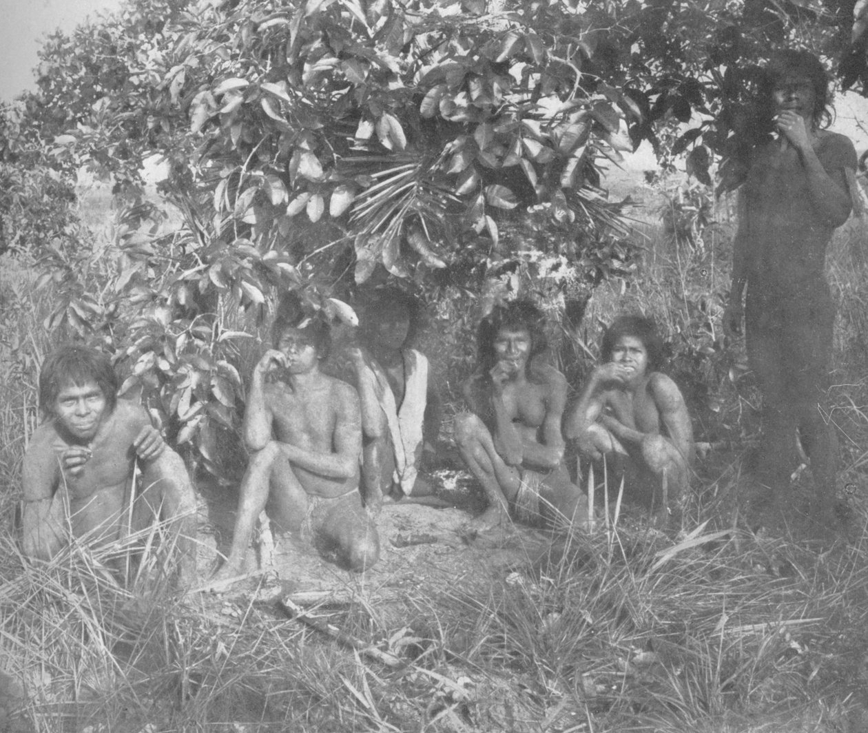 Nambikwara-Indianer des Staates Matto Grosso, befriedet von Oberst Rondon, aber noch nicht vollständig von Unbekannt