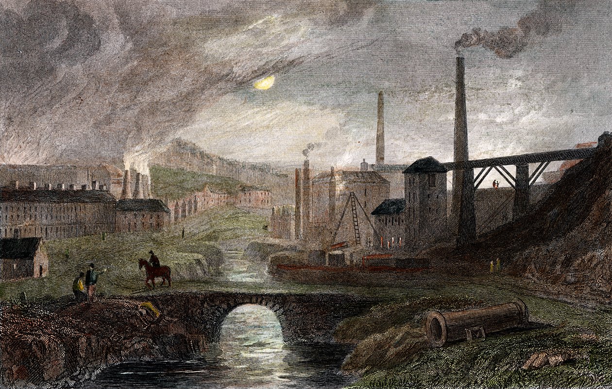 Nant-y-Glow Eisenwerke, Monmouthshire, Wales, ca. 1780, ca. 1830 von Unbekannt