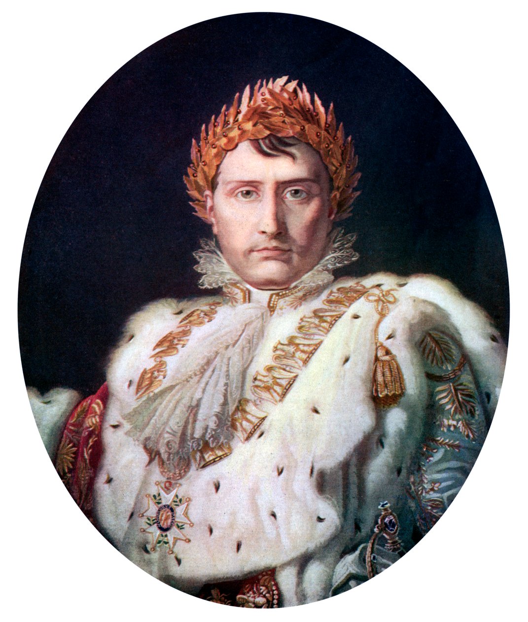 Napoleon I. in seinem Krönungsgewand, um 1804, um 1920 von Unbekannt