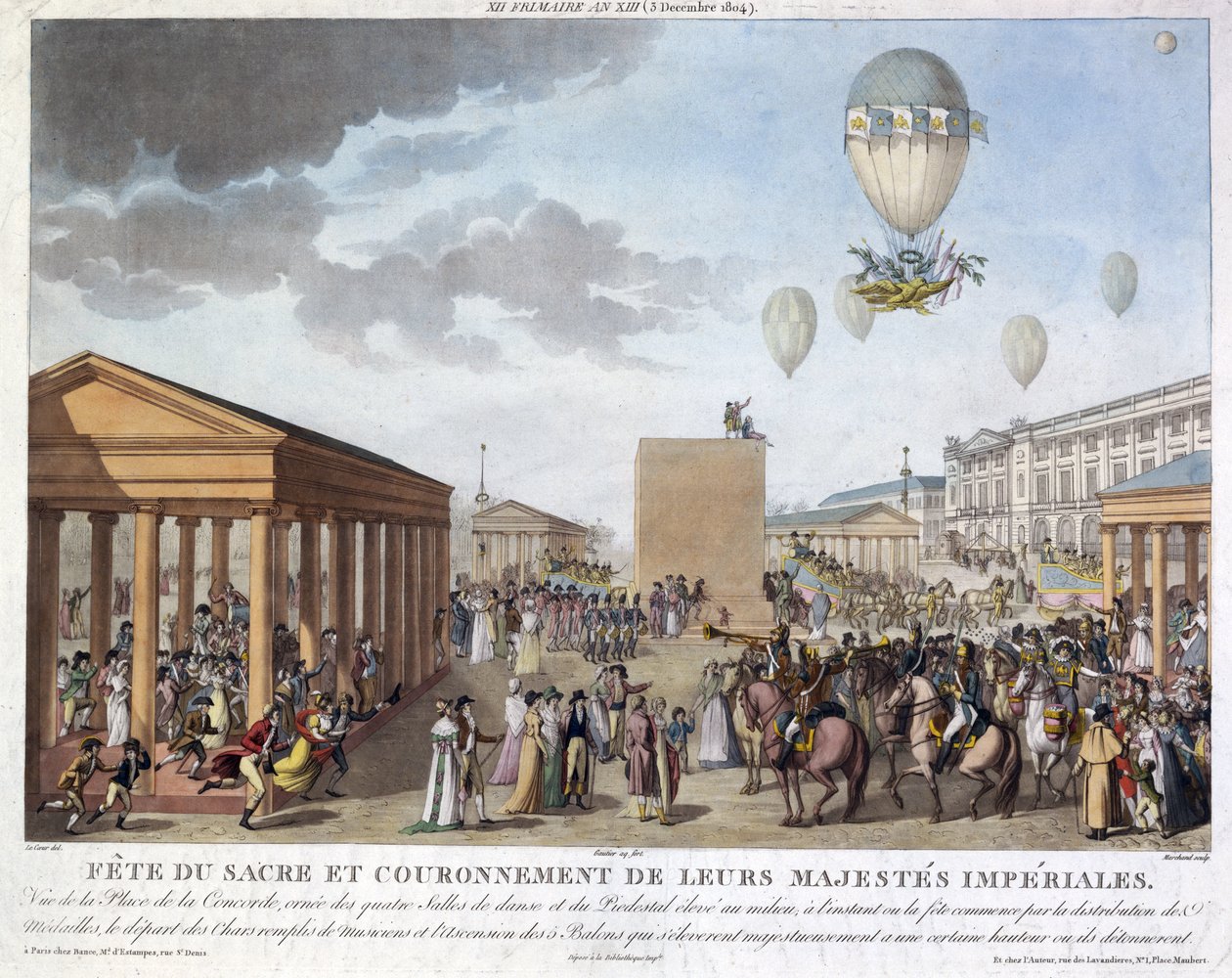 Napoleons Krönungsfeierlichkeiten, 3. Dezember 1804 von Unbekannt