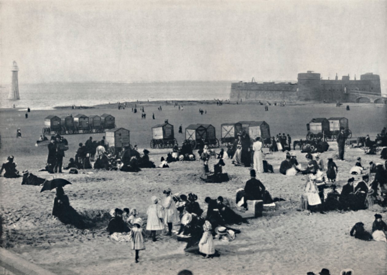 New Brighton - Hafen und Leuchtturm, 1895 von Unbekannt
