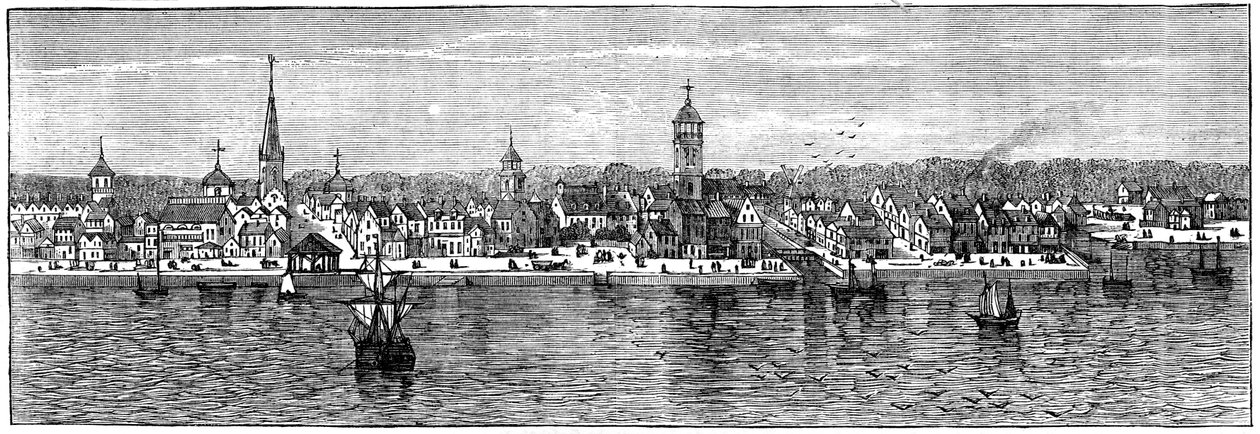 New York Mitte des 18. Jahrhunderts, ca. 1880 von Unbekannt