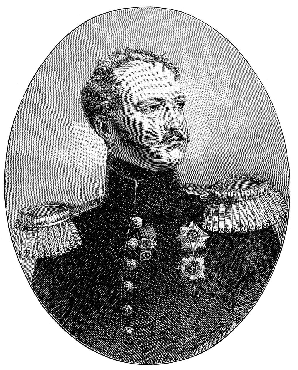 Nikolaus I. 1796-1855, Zar von Russland in Militäruniform von Unbekannt