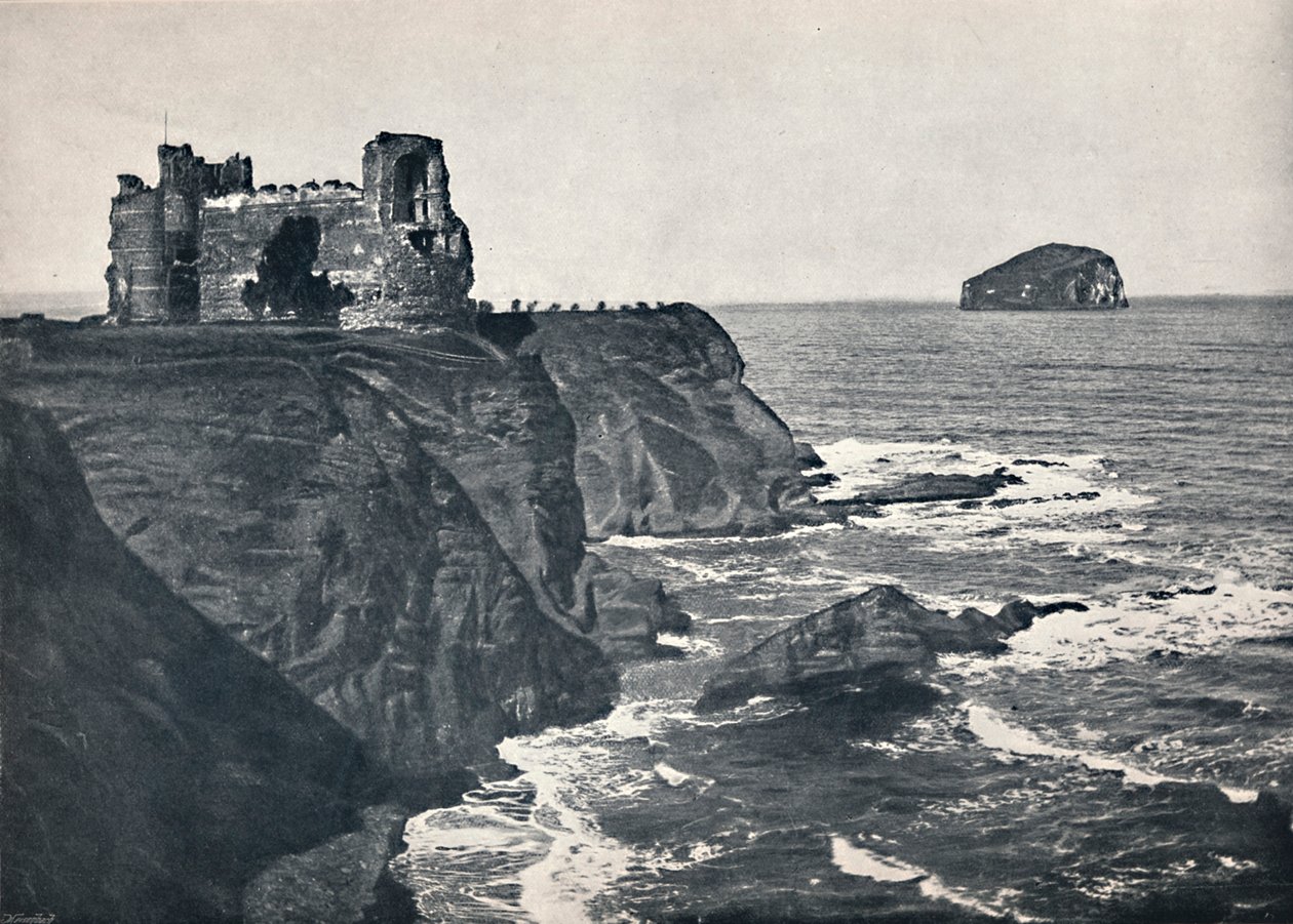North Berwick - Tantallon Castle und der Bass Rock, 1895 von Unbekannt