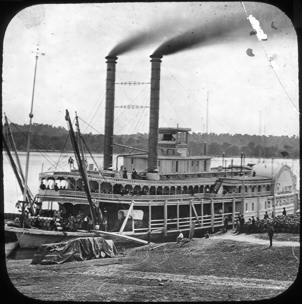 Northern Line Packet Company Raddampfer Lake Superior, USA, ca. 1870er von Unbekannt