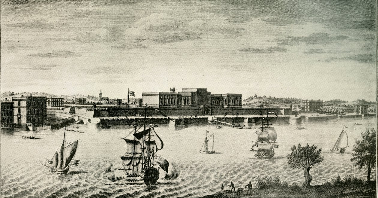 Altes Fort William, vom Fluss aus, 1754, 1925 von Unbekannt