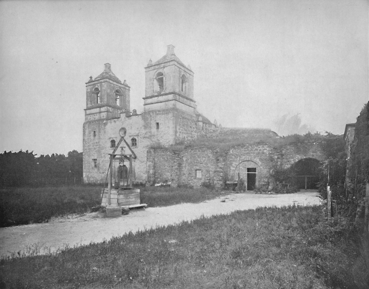 Alte spanische Mission, San Antonio, Texas, ca. 1897 von Unbekannt