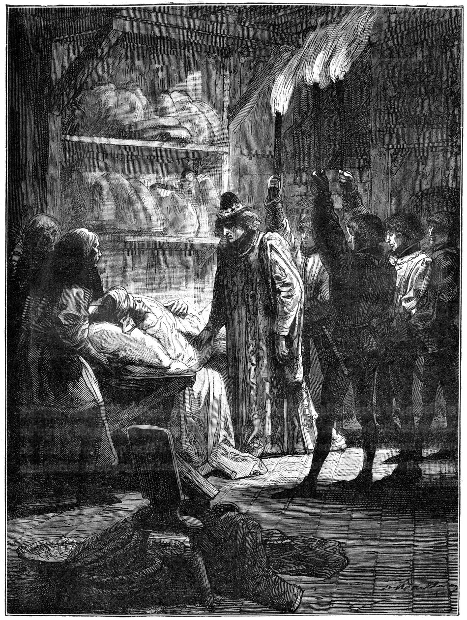 Olivier de Clisson erzählt dem König, wer versucht hat, ihn zu ermorden, 1898 von Unbekannt