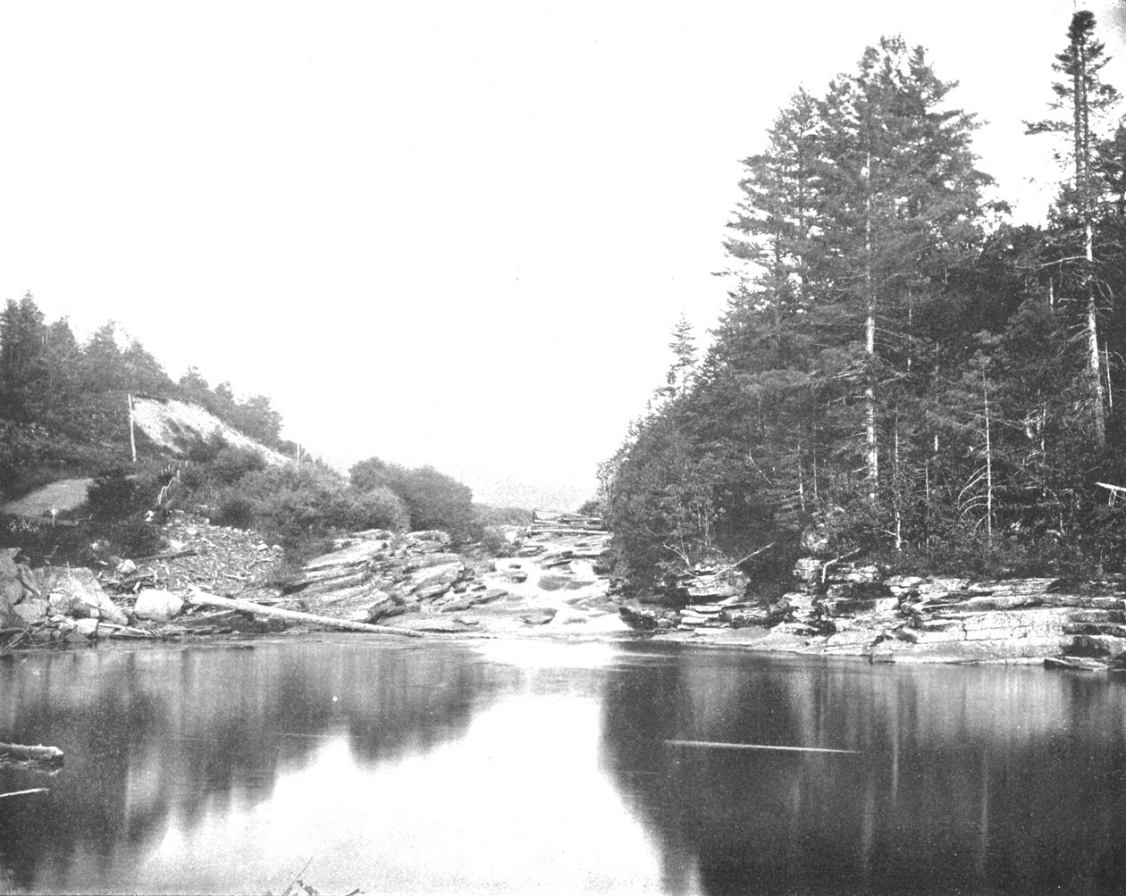 Am Ammonoosuc River, White Mountains, New Hampshire, USA, um 1900 von Unbekannt
