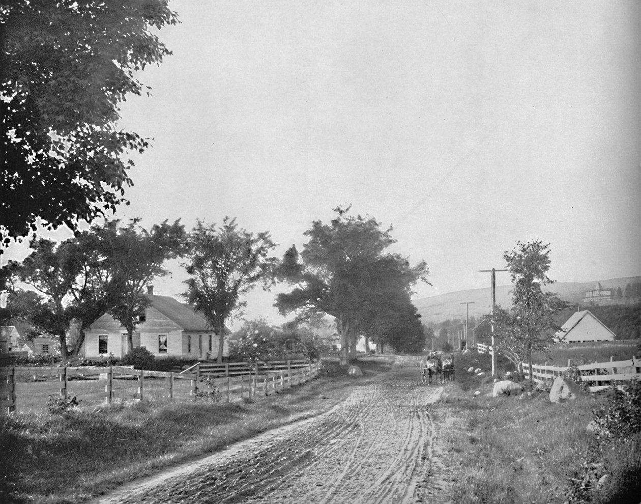Auf dem Weg zum Echo Lake, Weiße Berge, New Hampshire, ca. 1897 von Unbekannt