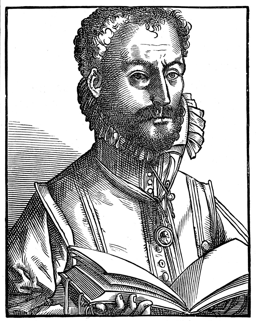 Orlandus Lassus, flämischer Renaissance-Komponist und Musiker, 16. Jahrhundert von Unbekannt