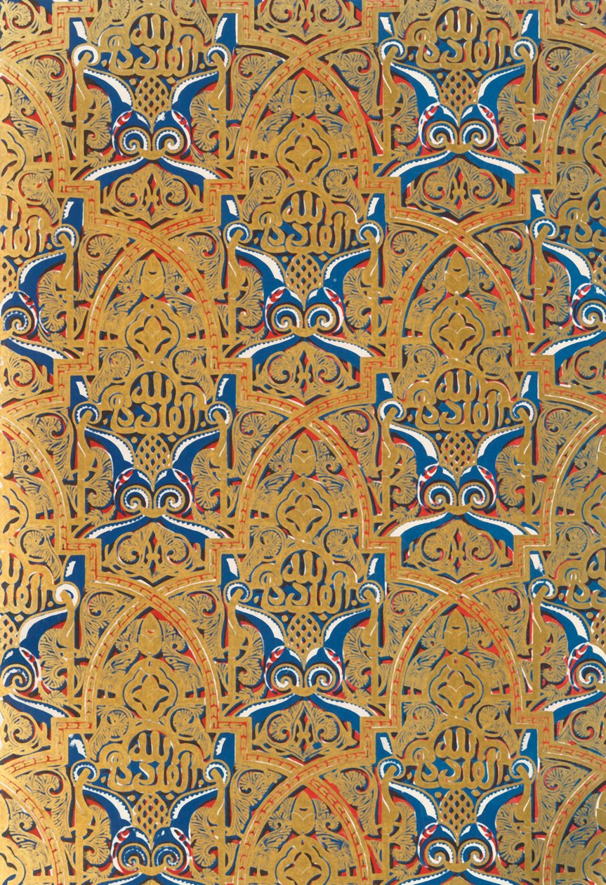 Ornament in Paneelen an den Wänden, Halle der Botschafter von Unbekannt
