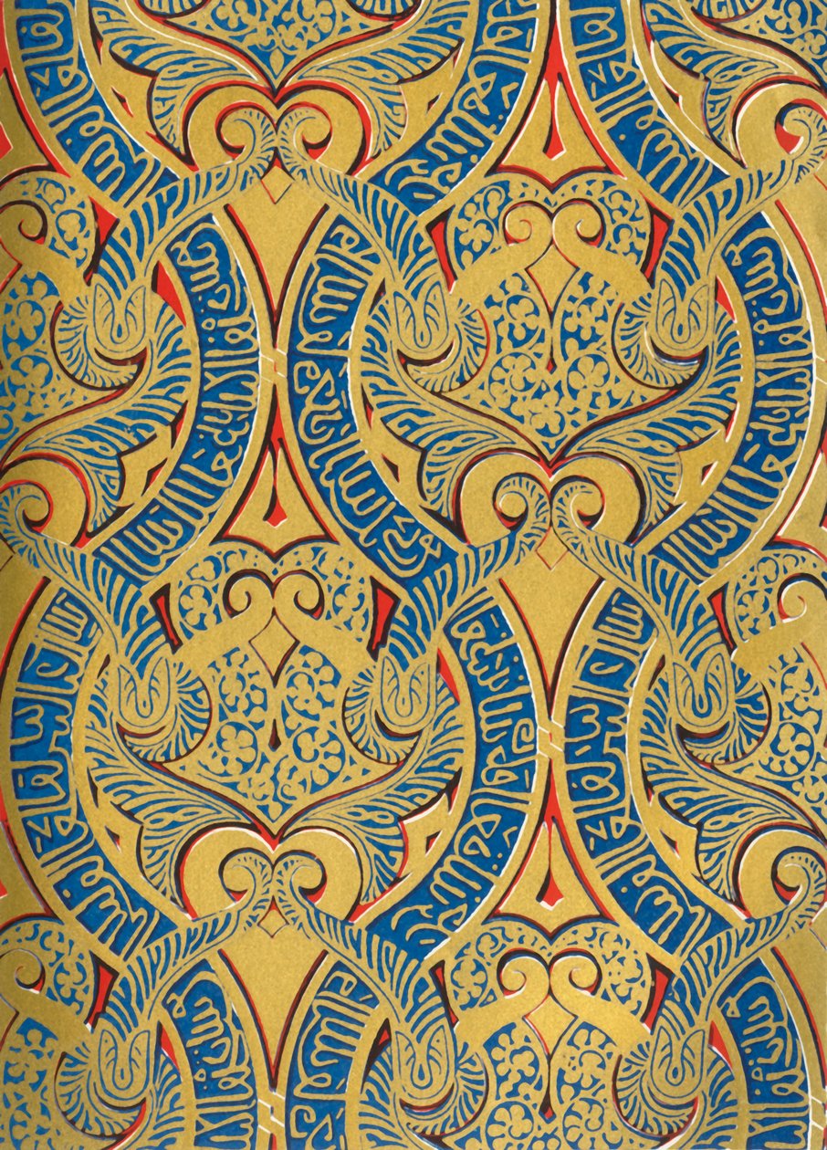 Ornament in Paneelen an der Wand, Halle der Botschafter, 1907 von Unbekannt