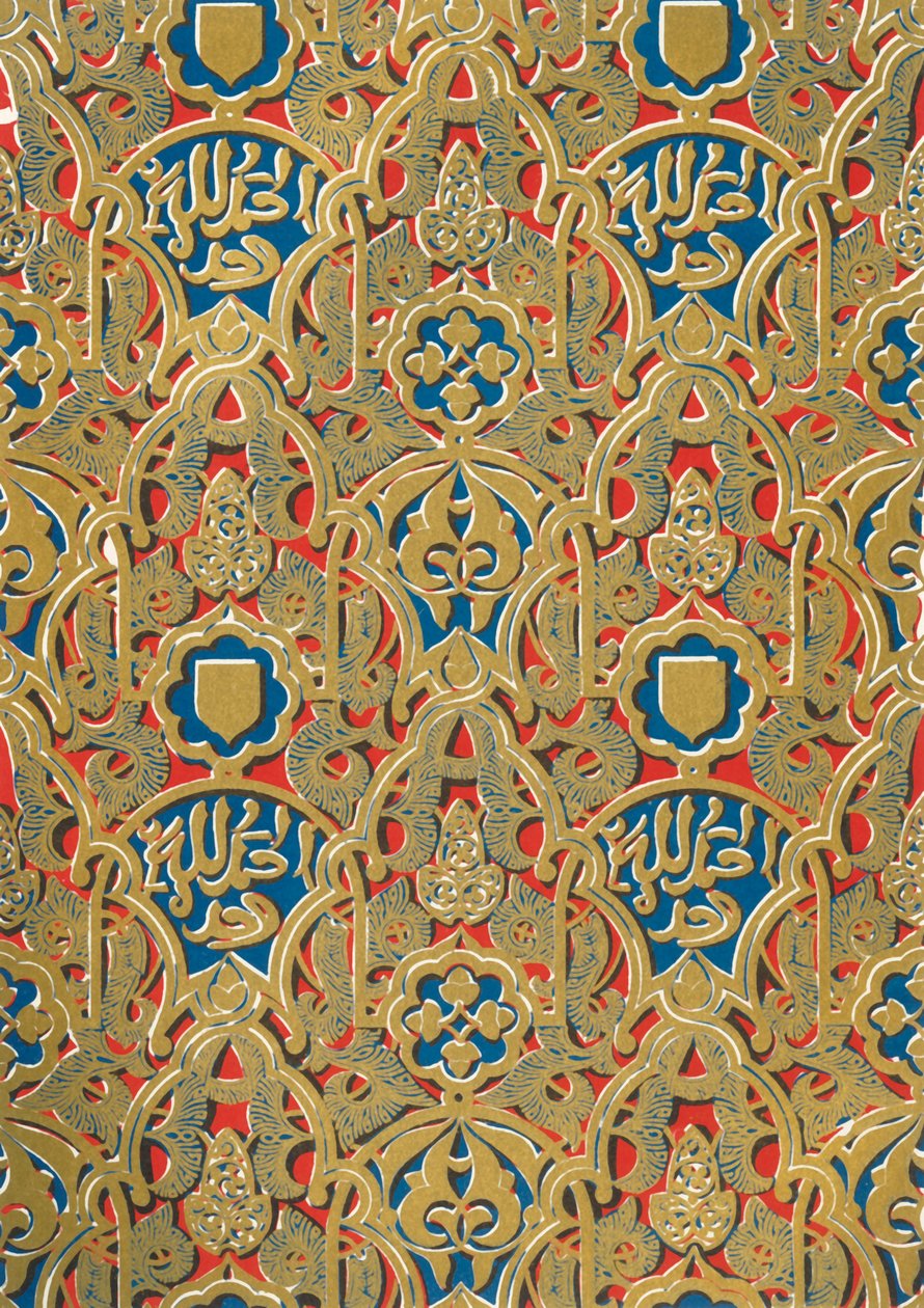 Ornament an den Wänden, Halle der Abencerrages, 1907 von Unbekannt
