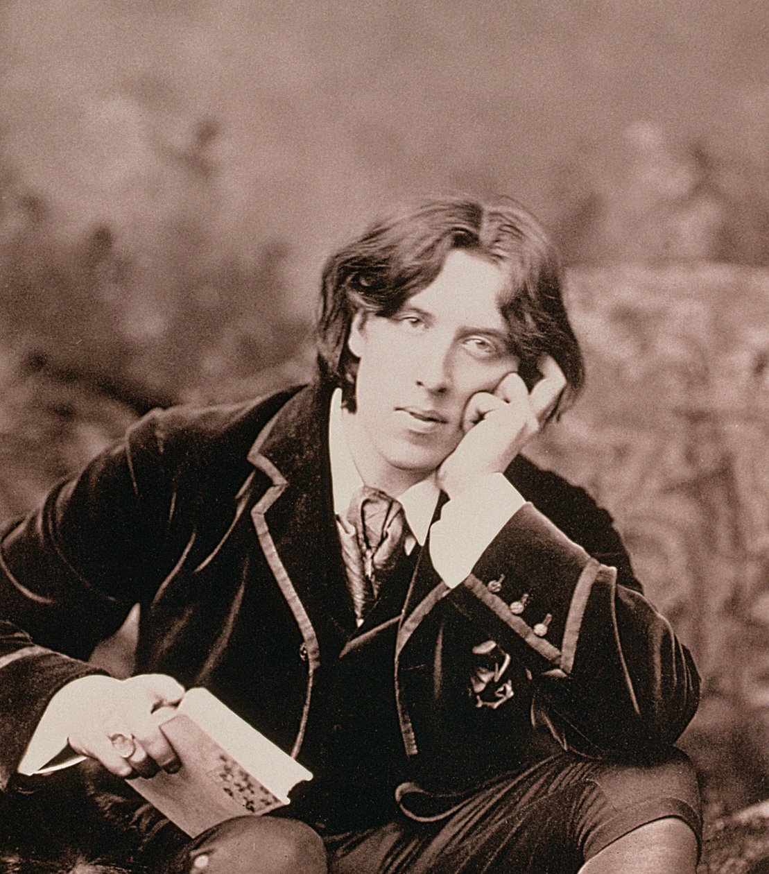 Oscar Wilde, irischer Dramatiker und Witzbold, 1882 von Unbekannt