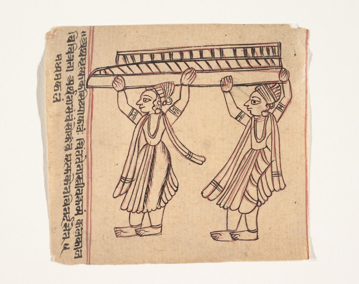 Seite aus einem Buch der Omen, ca. 1800 von Unbekannt