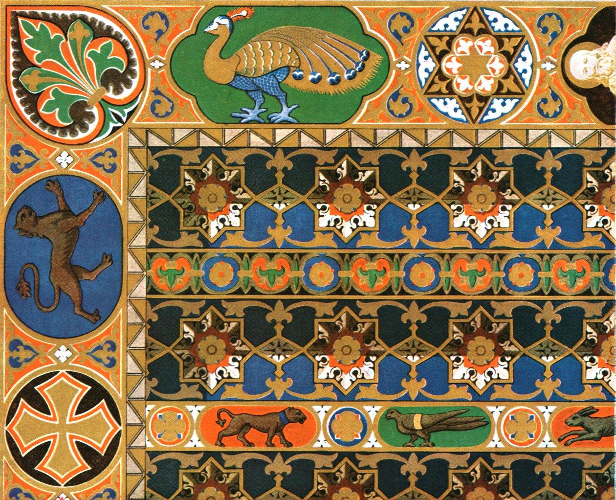 Bemalte Holzdecke in der Kathedrale von Messina, Sizilien, Italien, 1928 von Unbekannt