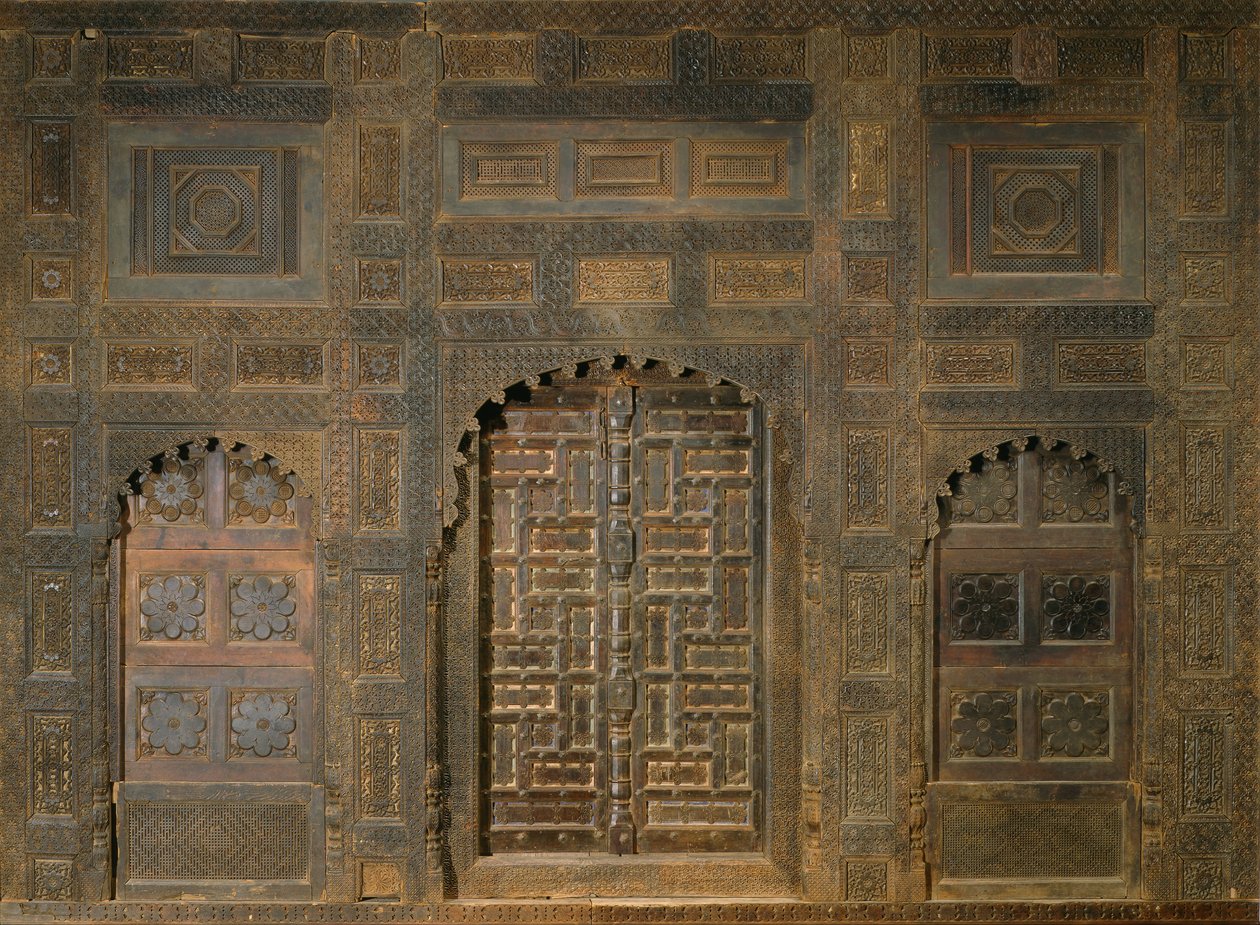Palastfassade (Palast von Sayyed Akbar Shah, König von Swat 1835-57) von Unbekannt
