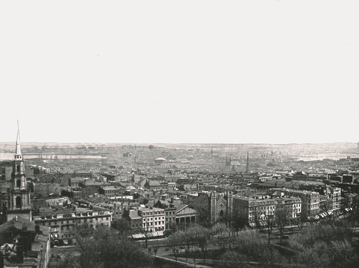 Panorama der Stadt Boston, USA, 1895 von Unbekannt