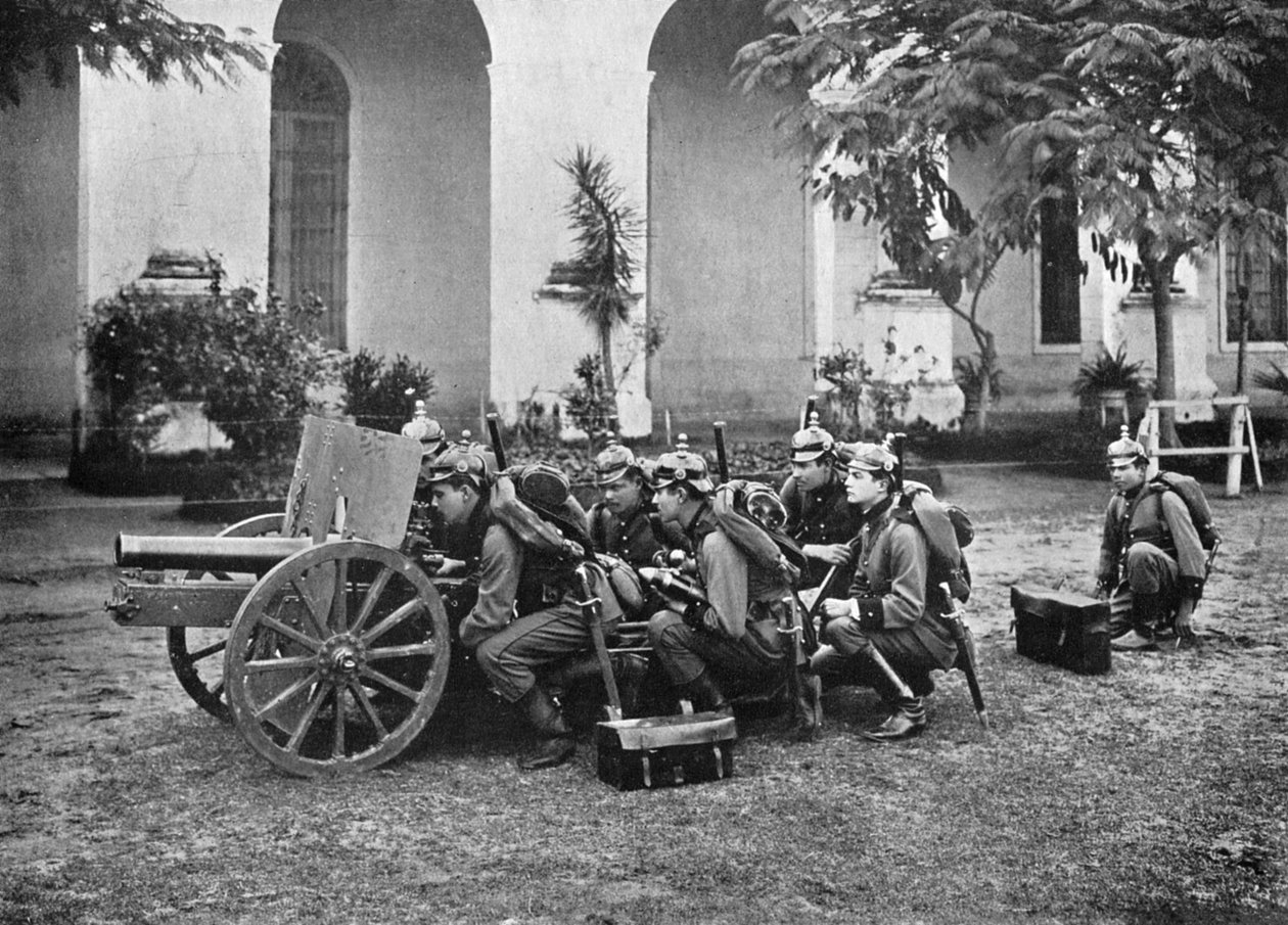 Paraguayische Artillerie, Paraguay, 1911 von Unbekannt
