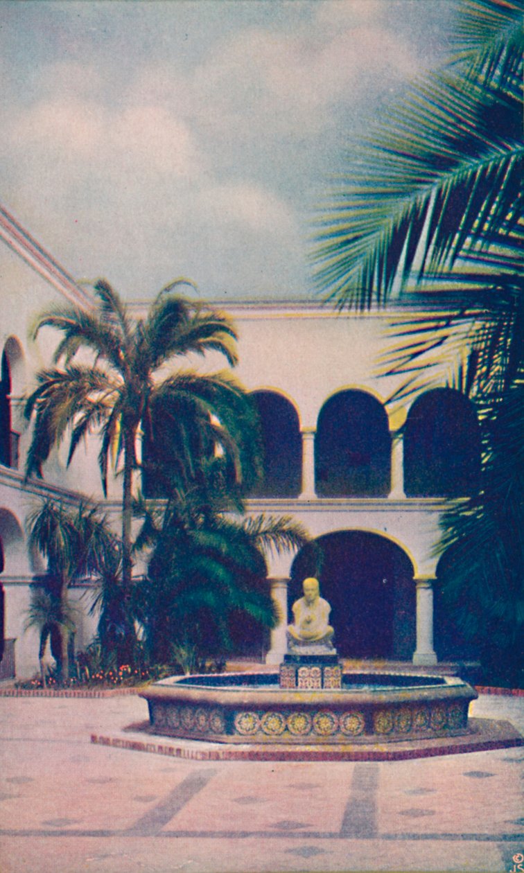 Patio des Hauses der Gastfreundschaft, um 1935 von Unbekannt