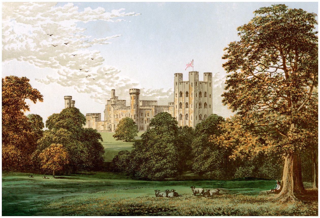 Penrhyn Castle, Caernarvonshire, Wales, Heimat von Lord Penrhyn, ca. 1880 von Unbekannt