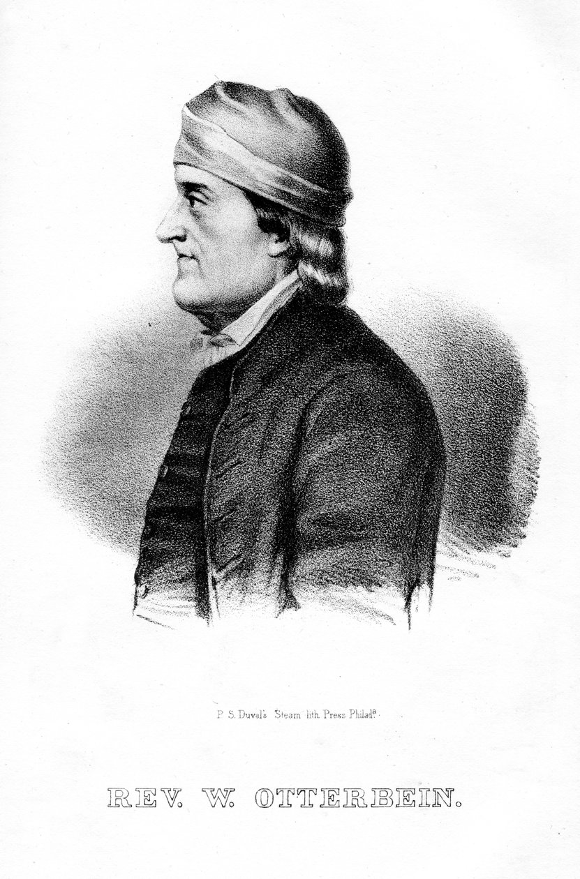 Philip William Otterbein, deutsch-amerikanischer Geistlicher, 1854 von Unbekannt