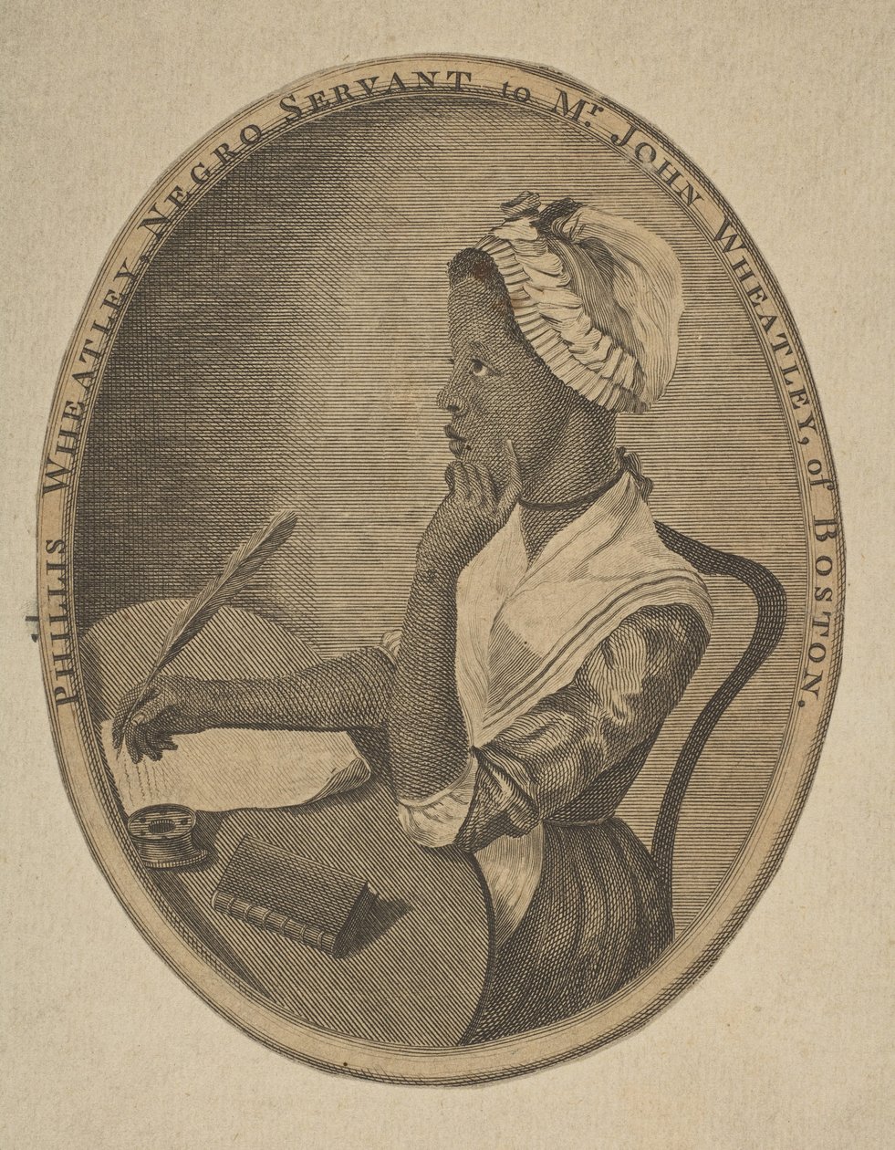 Phillis Wheatley, schwarze Dienerin von Mr. John Wheatley aus Boston von Unbekannt