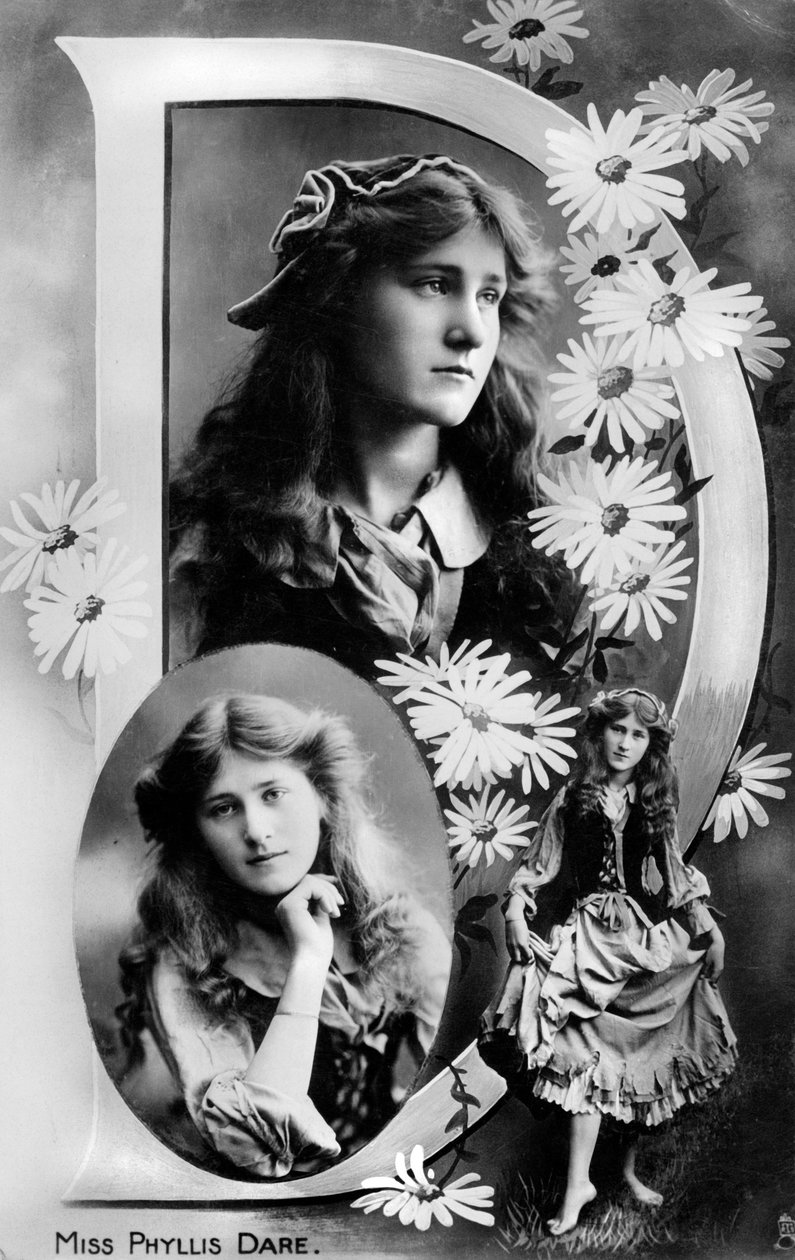 Phyllis Dare 1890-1975, englische Schauspielerin, 1905 von Unbekannt