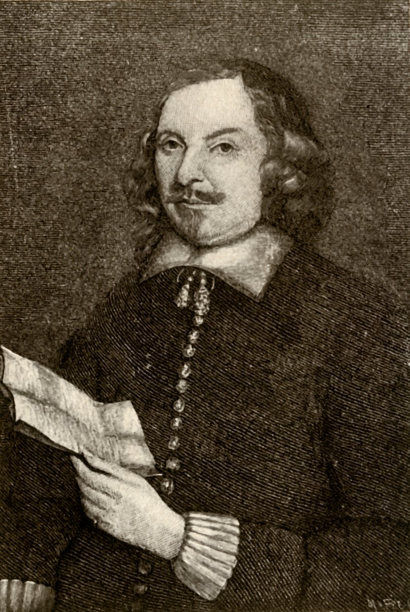 Bild von Edward Winslow in puritanischer Kleidung, 1644, 1937 von Unbekannt