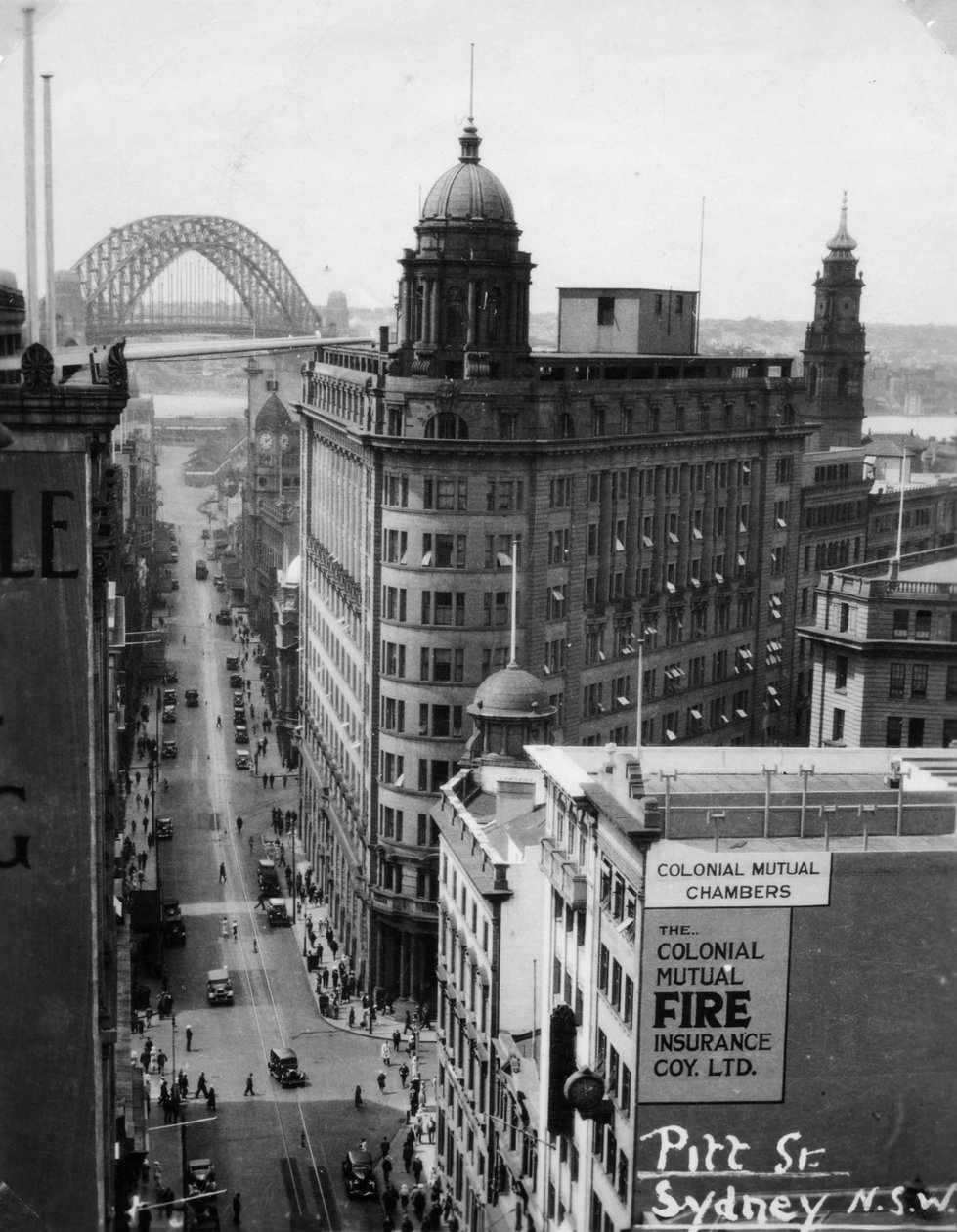 Pitt Street, Sydney, New South Wales, Australien, 1945 von Unbekannt
