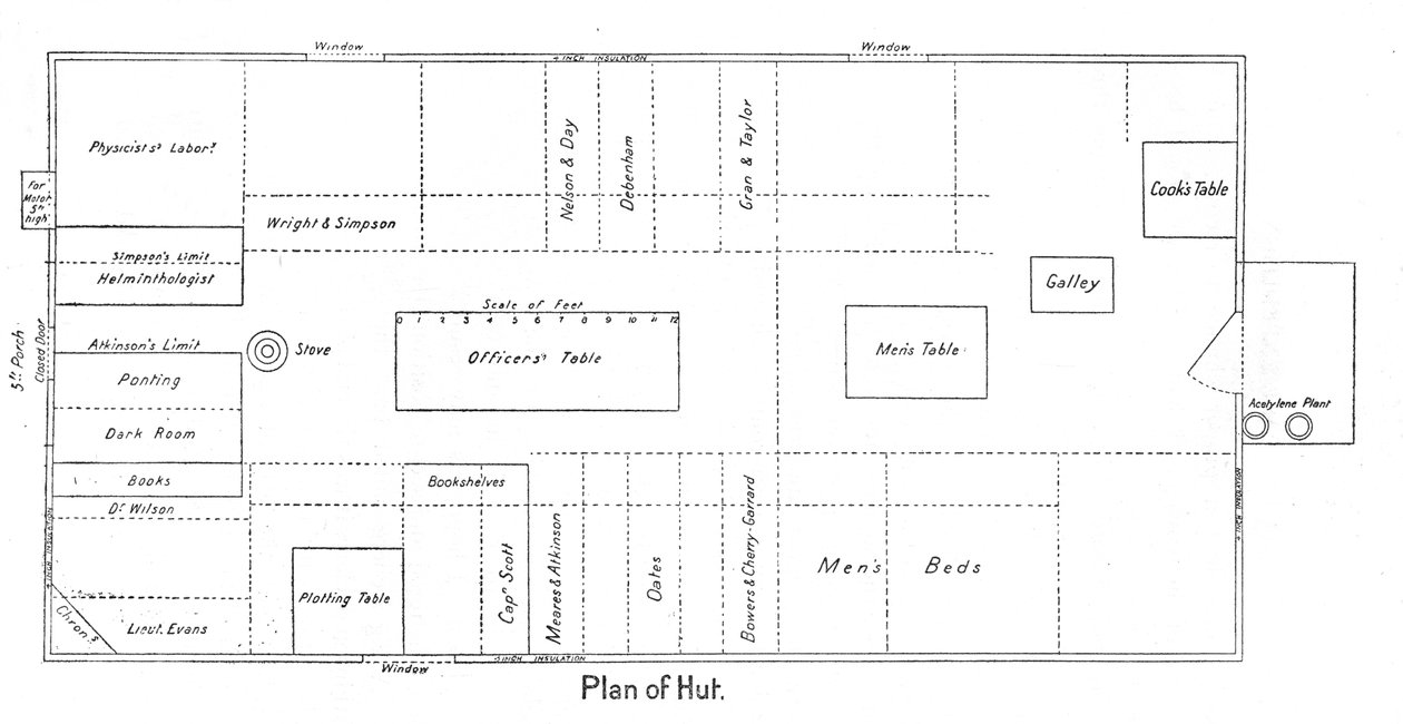 Plan einer Hütte, ca. 1910-1913, 1913 von Unbekannt