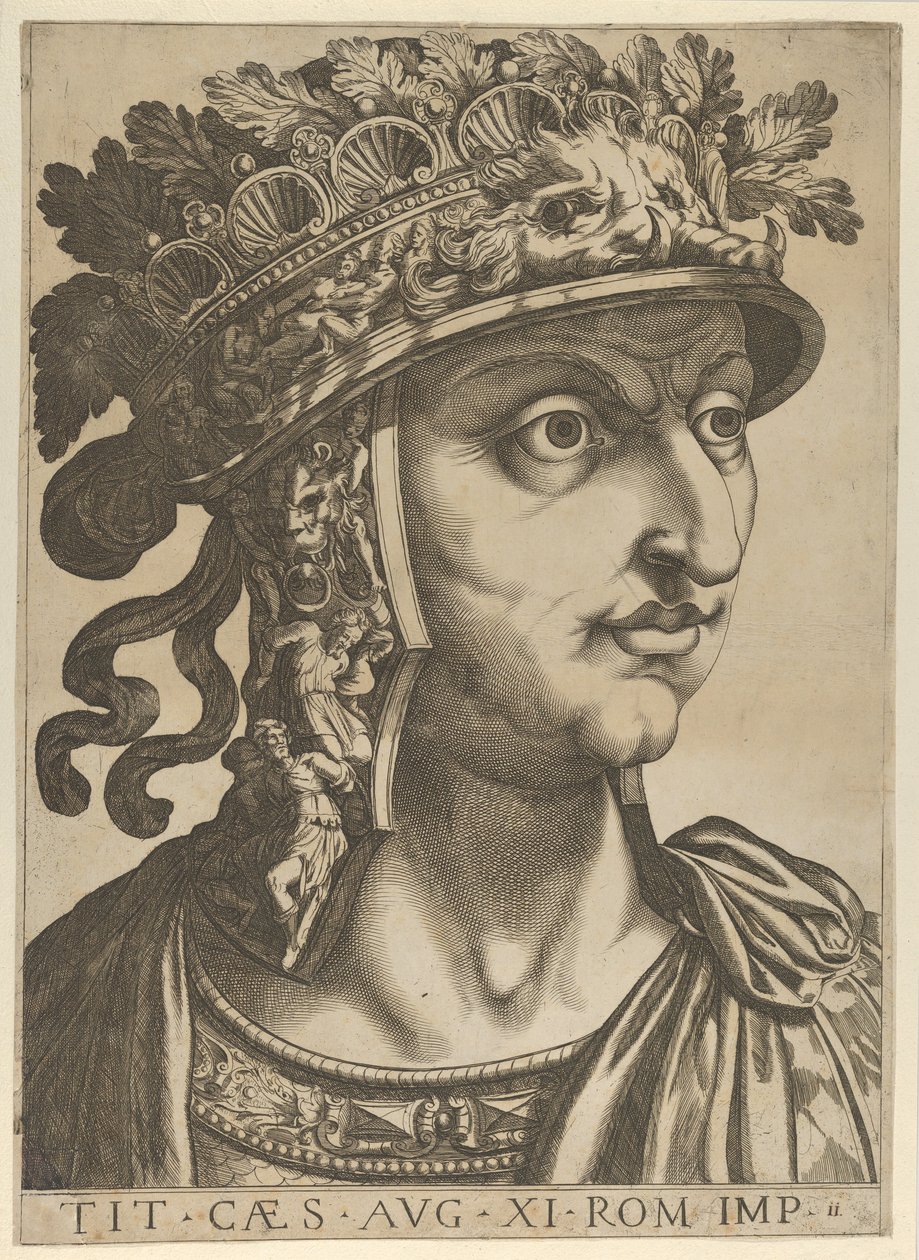 Titus Vespasian schaut nach rechts, aus 