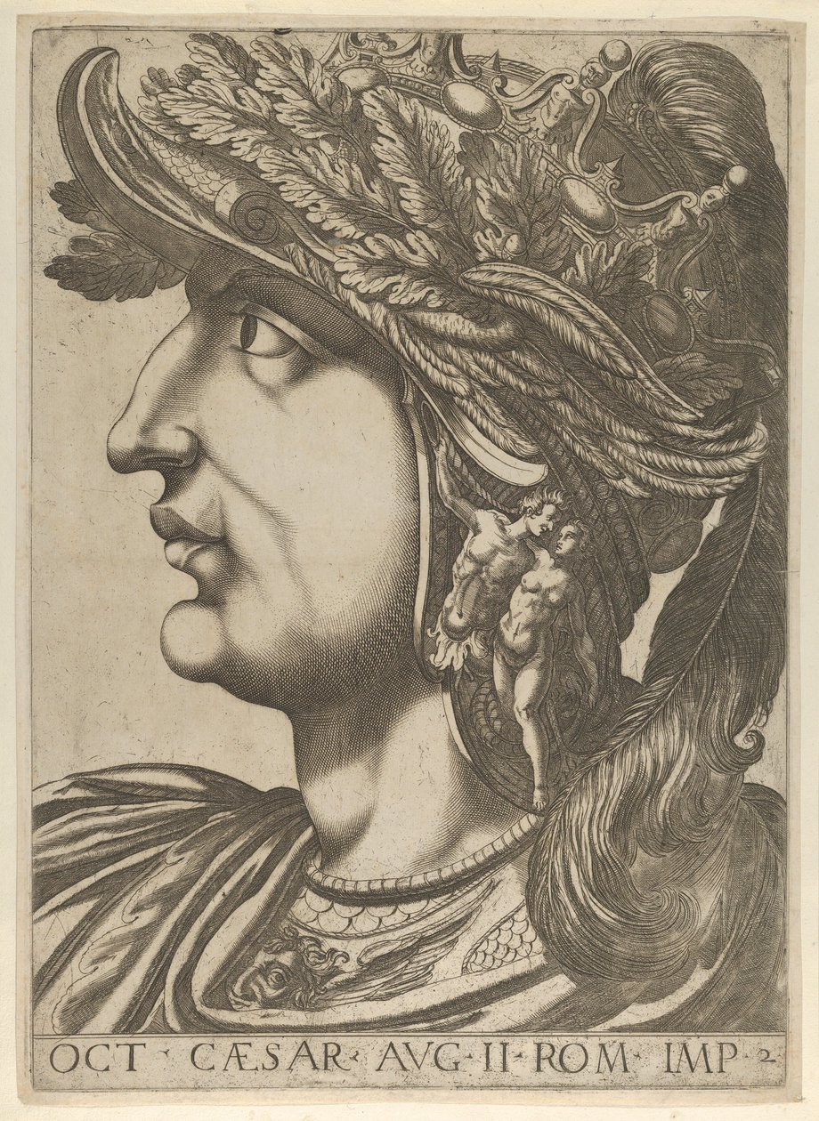 Tafel 2: Octavian im Profil nach links, aus 