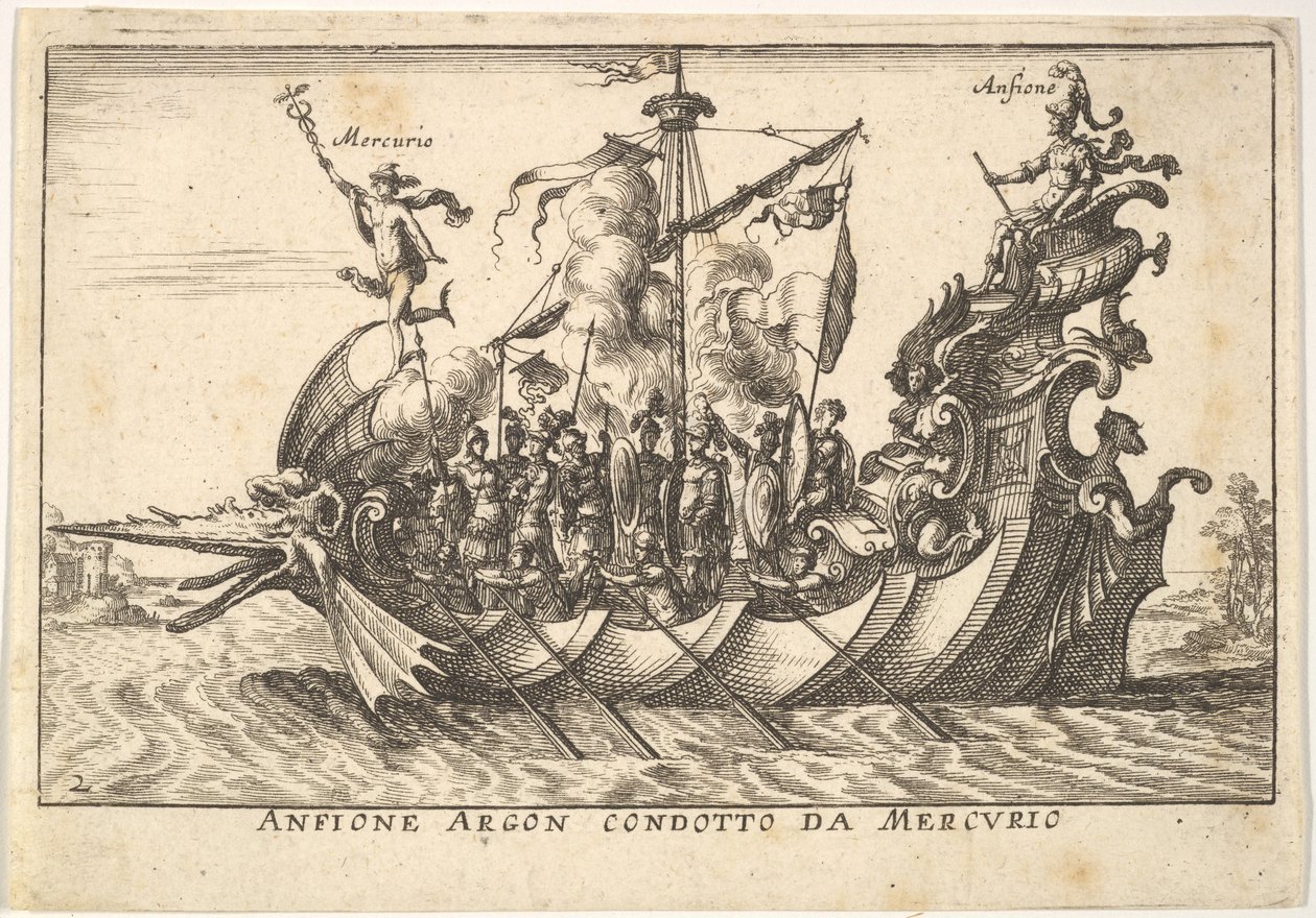 Tafel 2: Der Argonaut Amphion geführt von Merkur von Unbekannt