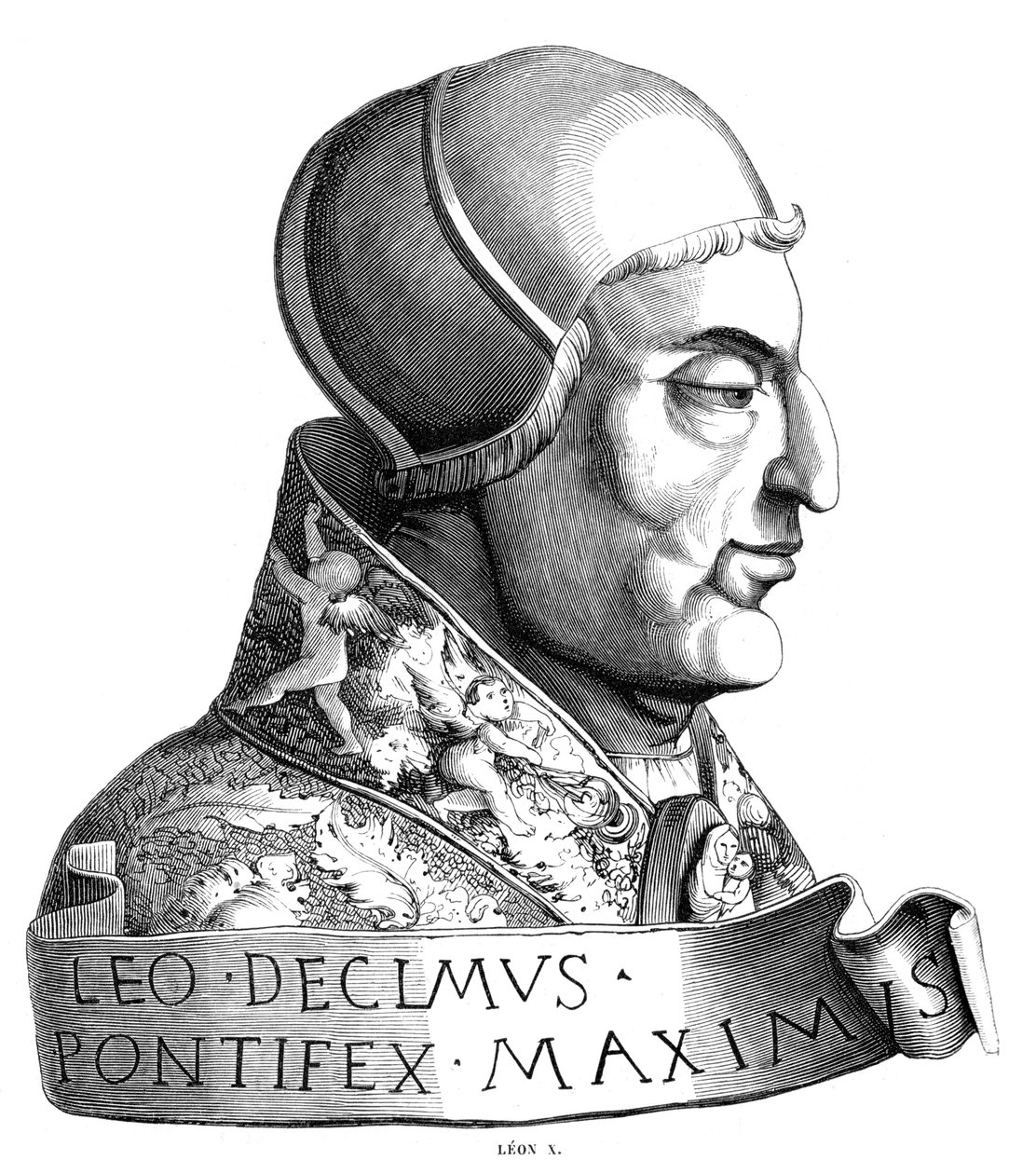 Papst Leo X 1475-1521, 16. Jahrhundert, 1849 von Unbekannt