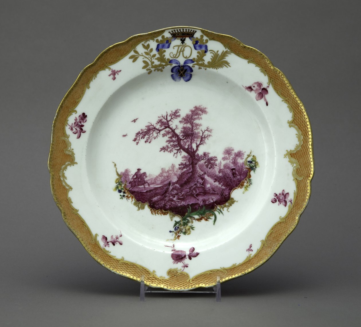Porzellanteller aus dem Orlov-Service, ca. 1770 von Unbekannt