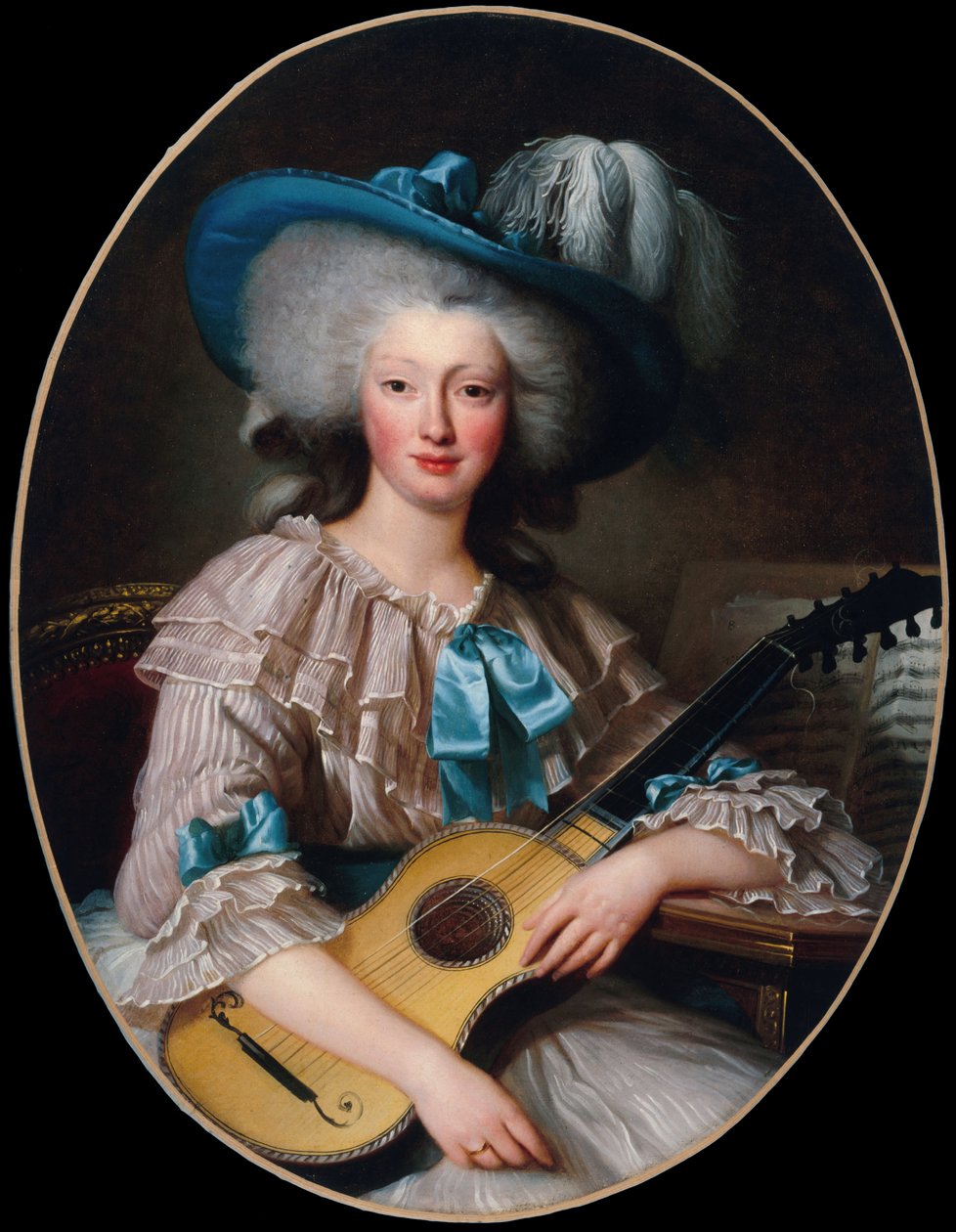 Porträt von Félicité-Louise de Frézals 1765-1854, geborene Esmangard de Beauval von Unbekannt