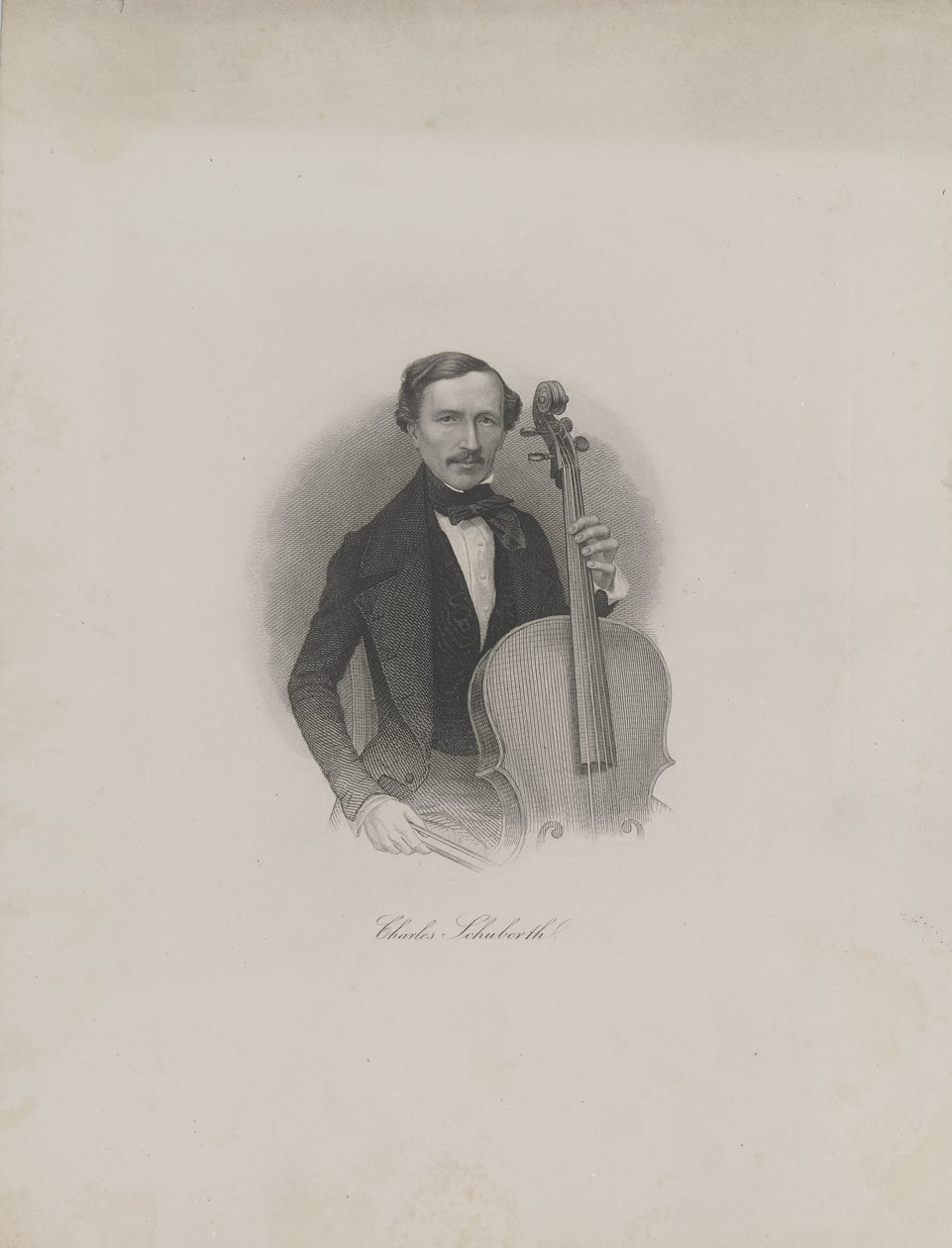 Porträt von Carl Eduard Schuberth 1811-1863, um 1850 von Unbekannt
