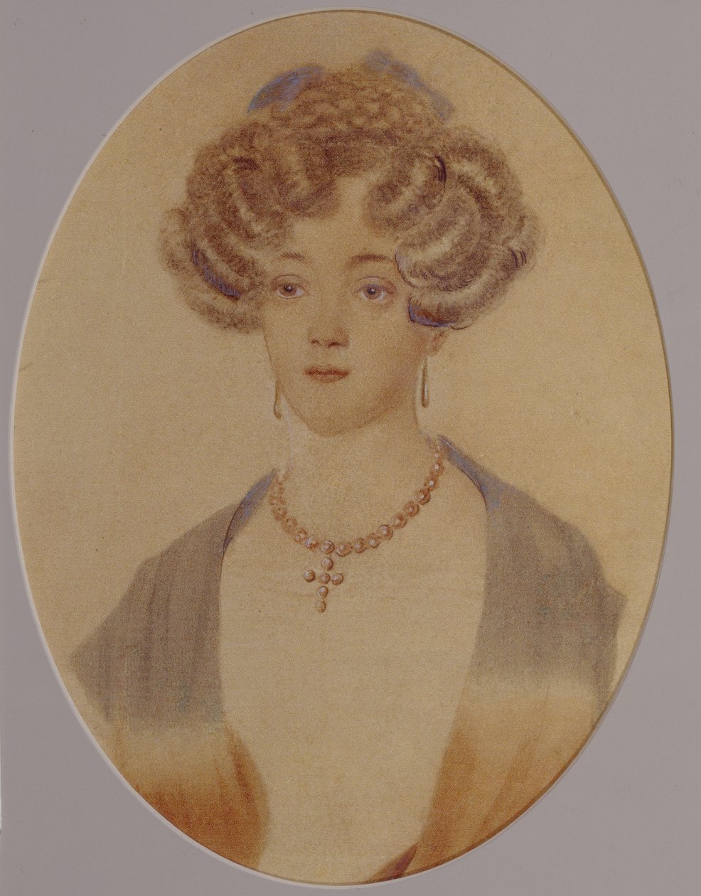Porträt von Ekaterina Nikolajewna Goncharova 1809-1843, Ende der 1820er-Anfang der 1830er Jahre von Unbekannt
