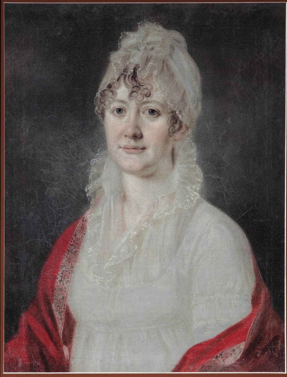 Porträt von Elizaveta Alexeevna Arsenyeva, geb. Stolypina 1773-1845, frühes 19. Jahrhundert von Unbekannt