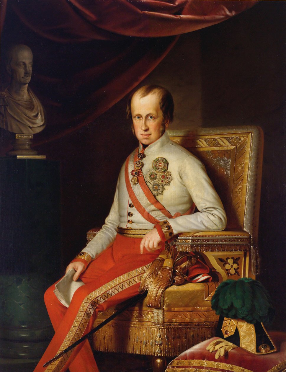 Porträt von Kaiser Ferdinand I. von Österreich 1793-1875, ca. 1840 von Unbekannt