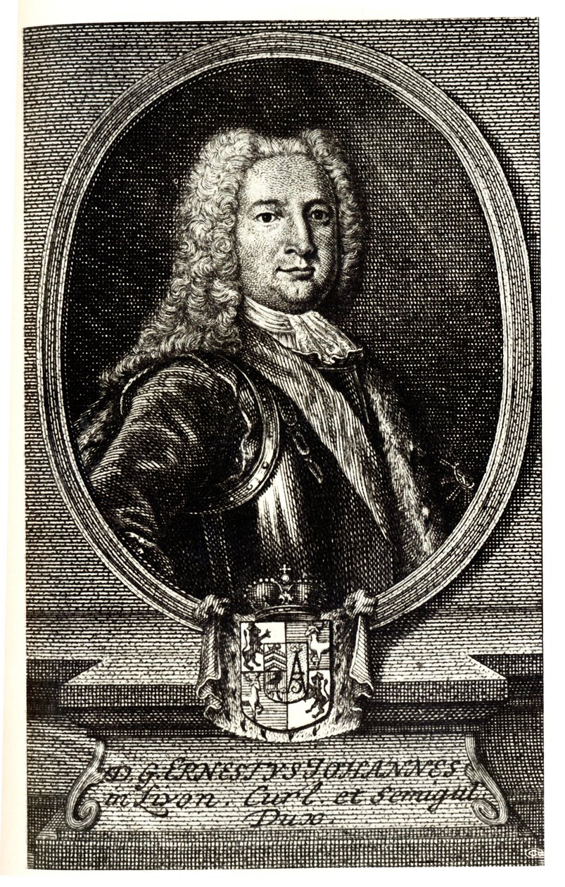Porträt von Ernst Johann von Biron, Herzog von Kurland und Semgallen und Regent des Russischen Reiches, 1690-1772 von Unbekannt