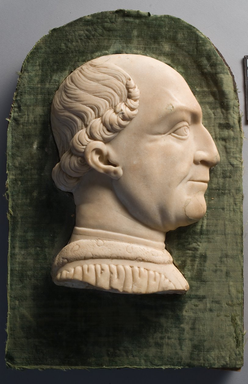 Porträt von Francesco Sforza und Rahmen, 1450-1499 von Unbekannt