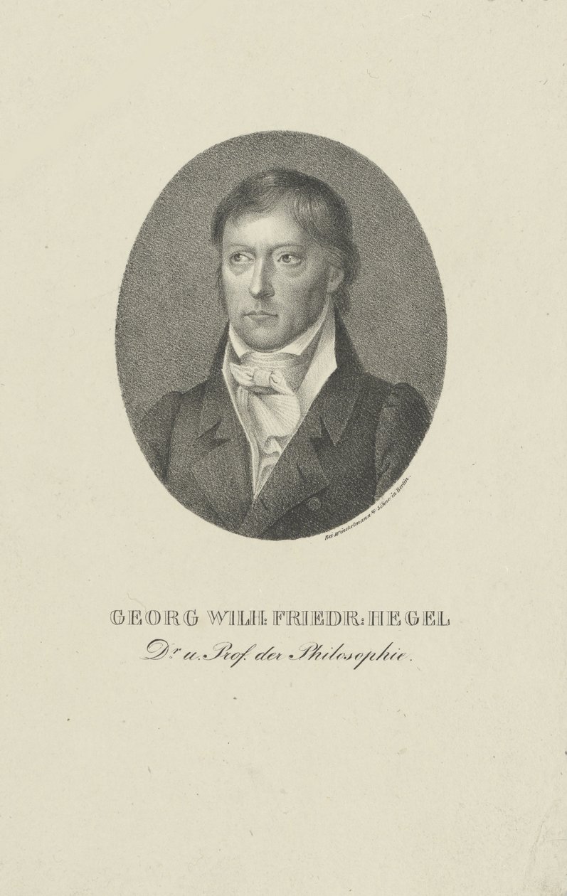 Porträt von Georg Wilhelm Friedrich Hegel 1770-1831 von Unbekannt